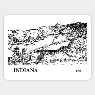 Indiana USA Sticker